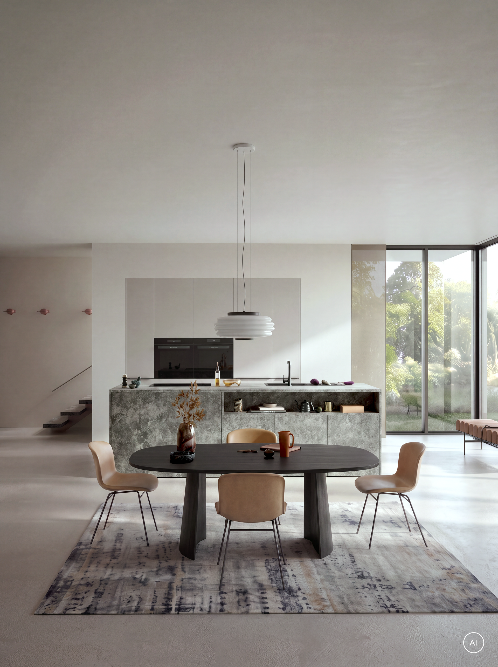 ATRIUM_Granit-dunkelgrau, Häcker Concept130