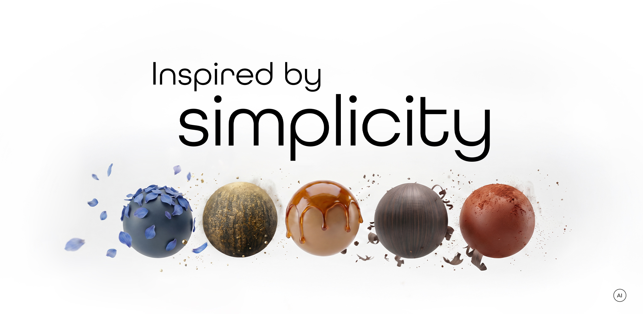 Header Inspired by simplicity Key Visual