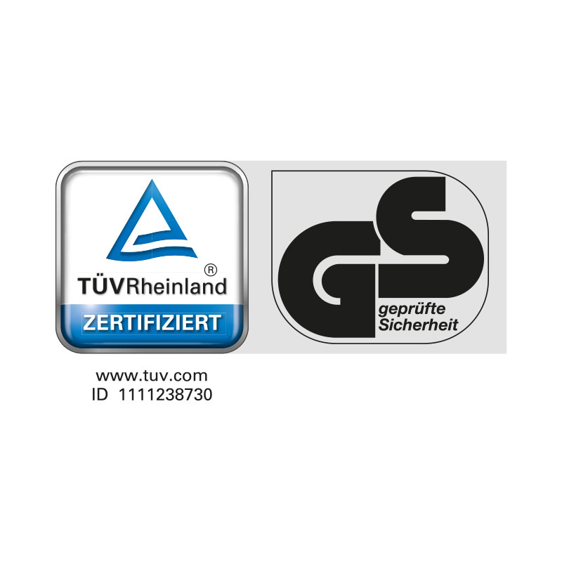 TÜV Rhineland Certified