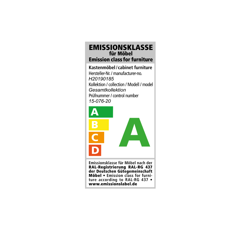 Emissie label